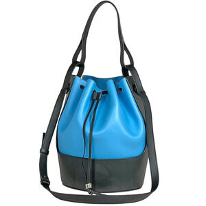 Loewe Balloon Bag Leather Blue Black